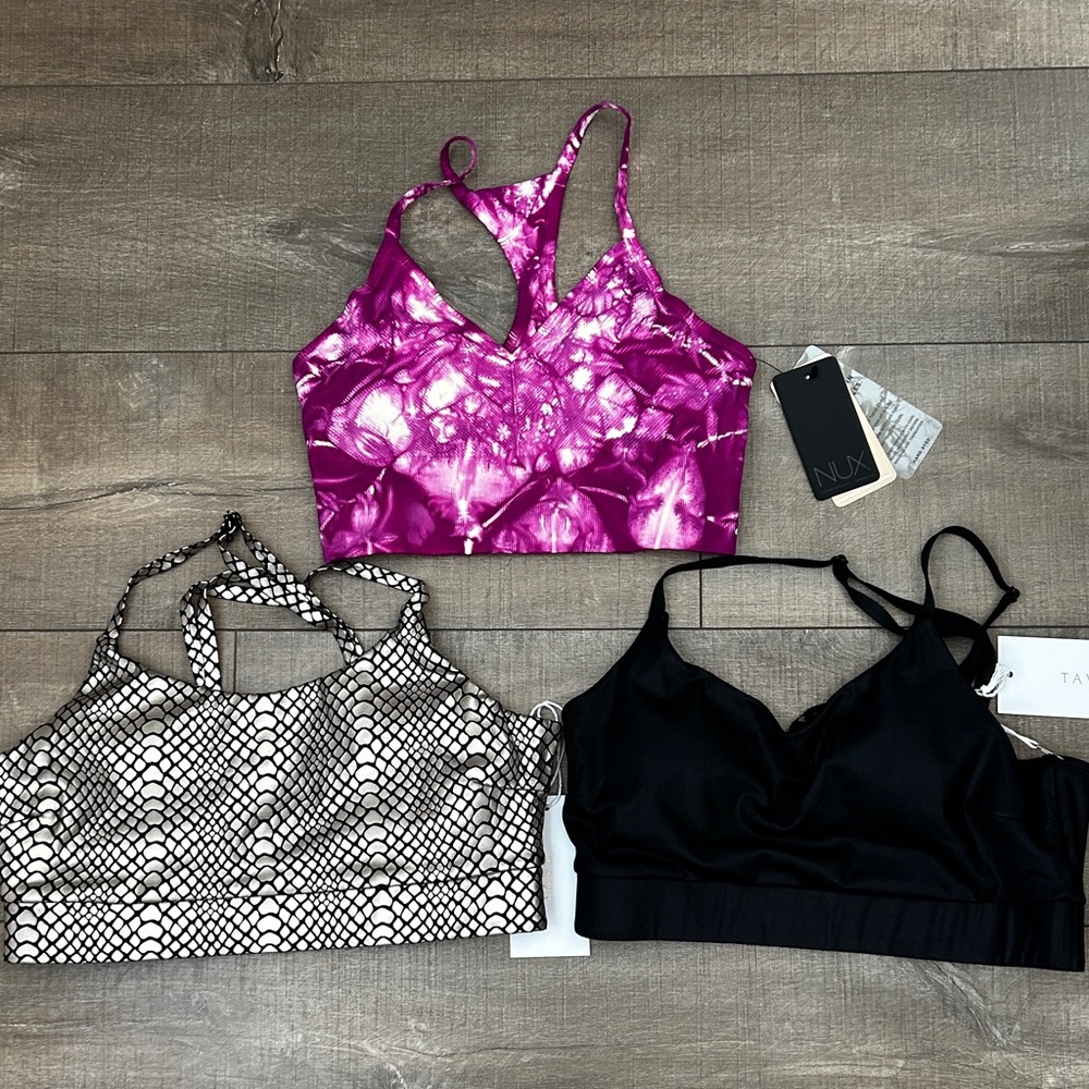 TAVI / NUX Sport Bra Lot NWT